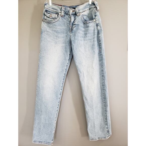 True Religion World Tour Ricky Relaxed Straight Jeans Men‎ Flap Pocket Size 28 - Picture 1 of 5